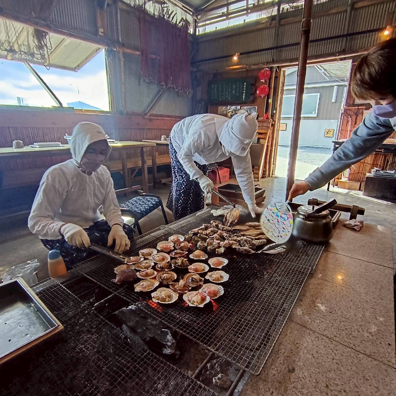海鮮焼きの写真